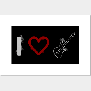 I love guitar Posters and Art